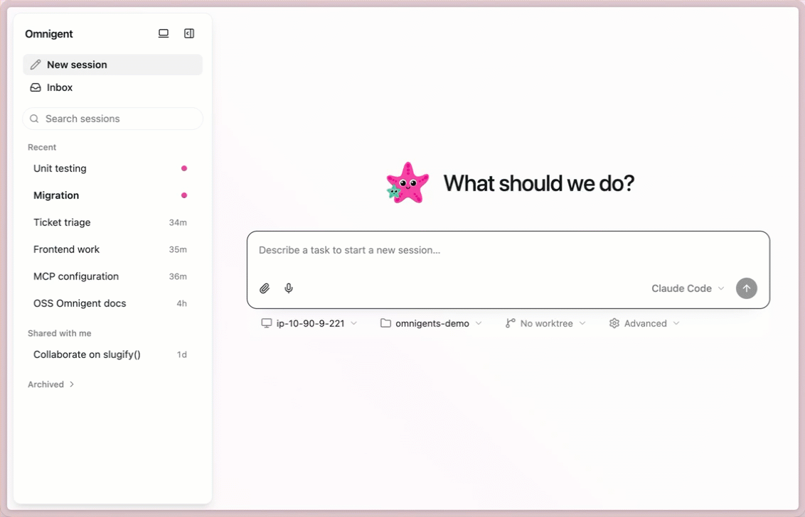 Omnigent web UI